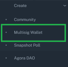 Create Multisig